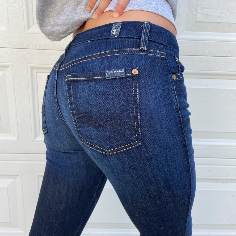 AMAZING FLARE BOOTCUT JEANS from 7 for all man kind dark wash size 28